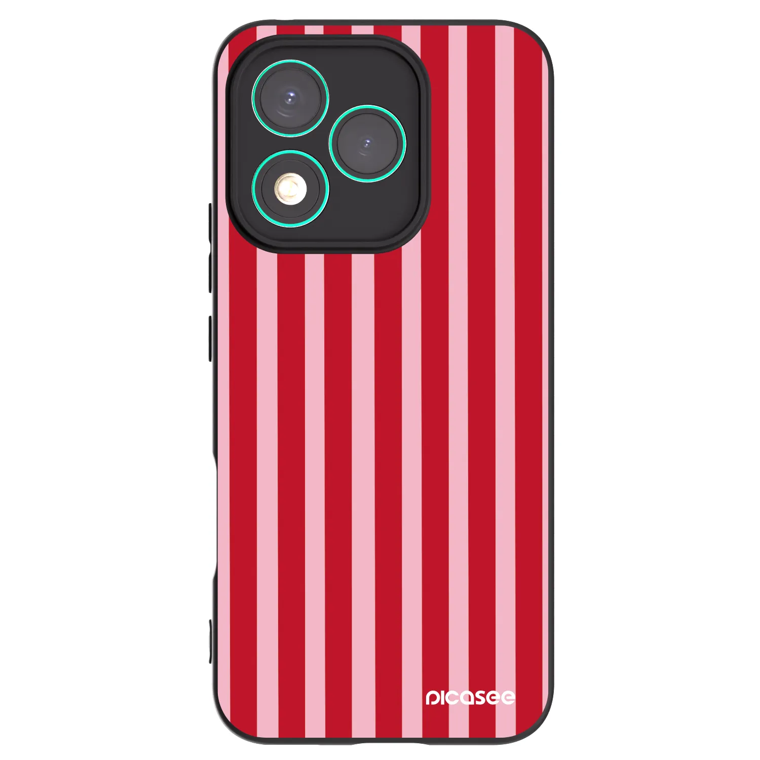 Picasee husă neagră din silicon pentru Honor 400 Lite 5G - Lines red