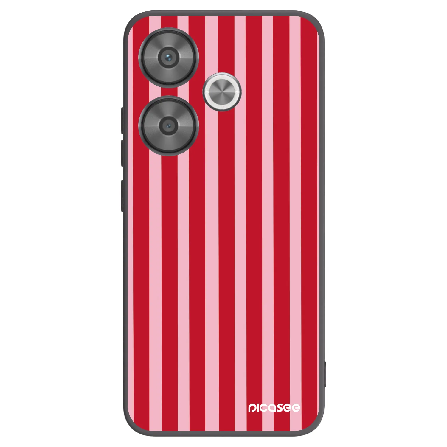 Picasee husă neagră din silicon pentru Xiaomi Poco F6 - Lines red