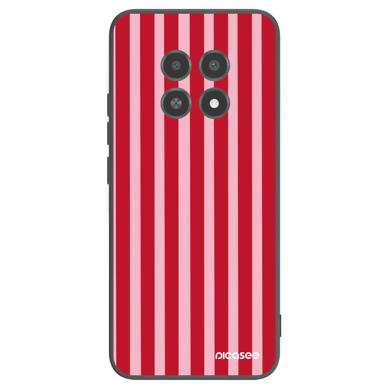 Picasee husă neagră din silicon pentru Realme 12X - Lines red
