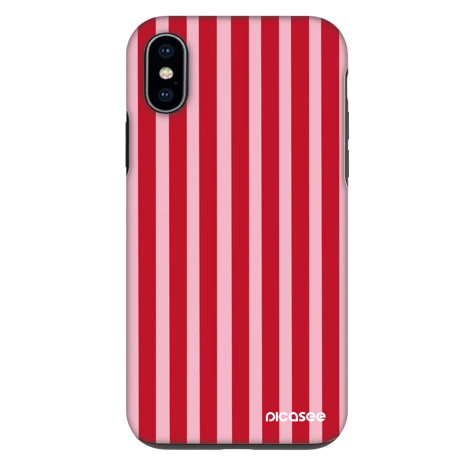 Picasee Fashion Case pentru Apple iPhone X/XS - Lines red