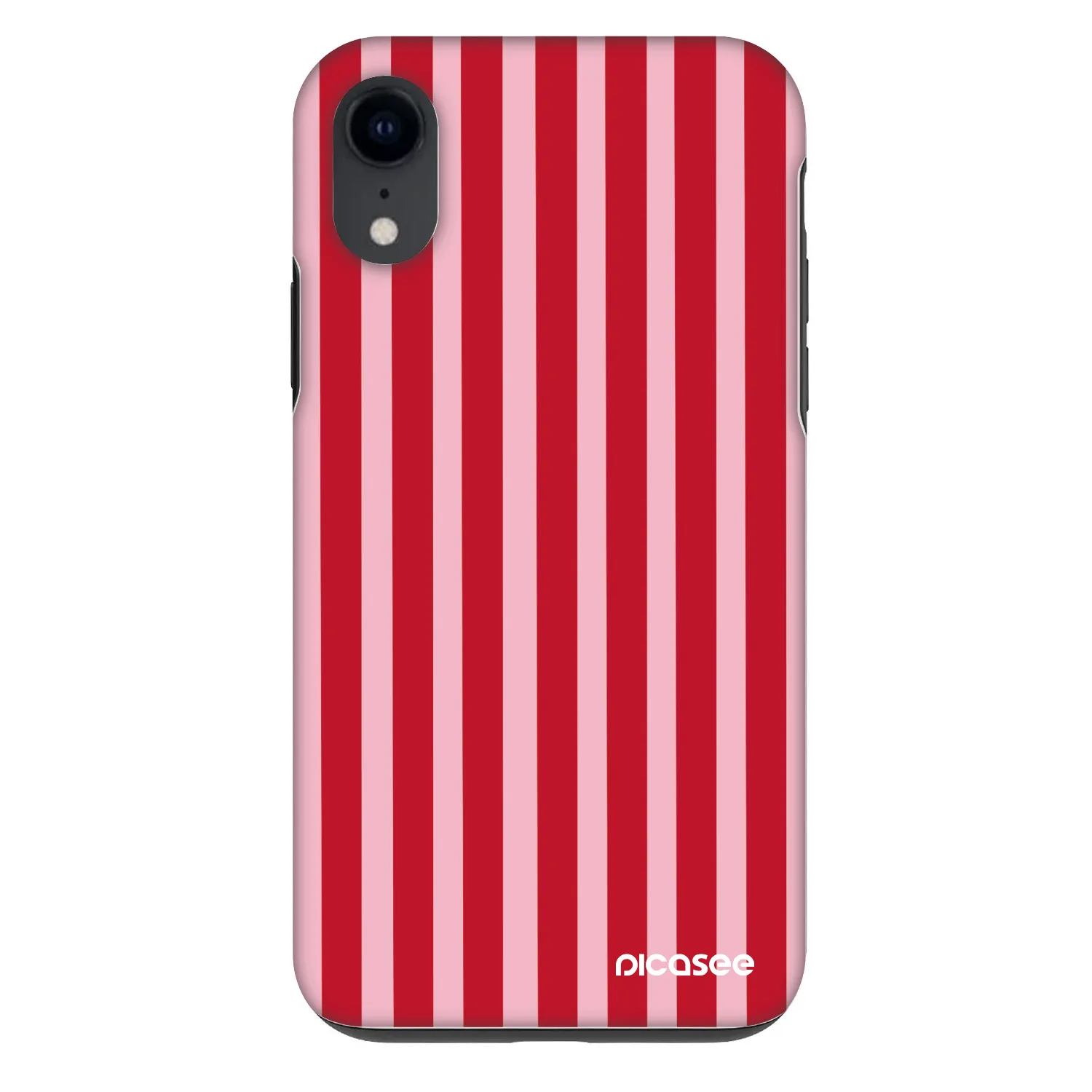 Picasee Fashion Case pentru Apple iPhone XR - Lines red