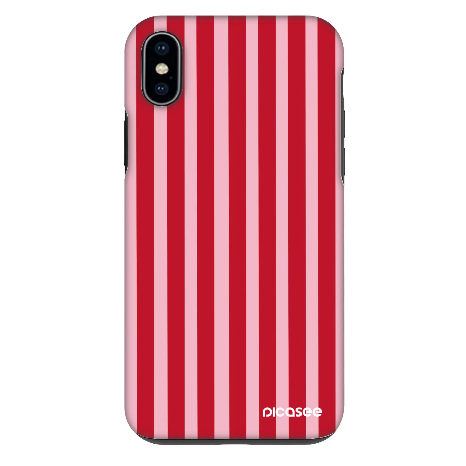 Picasee Fashion Case pentru Apple iPhone XS Max - Lines red