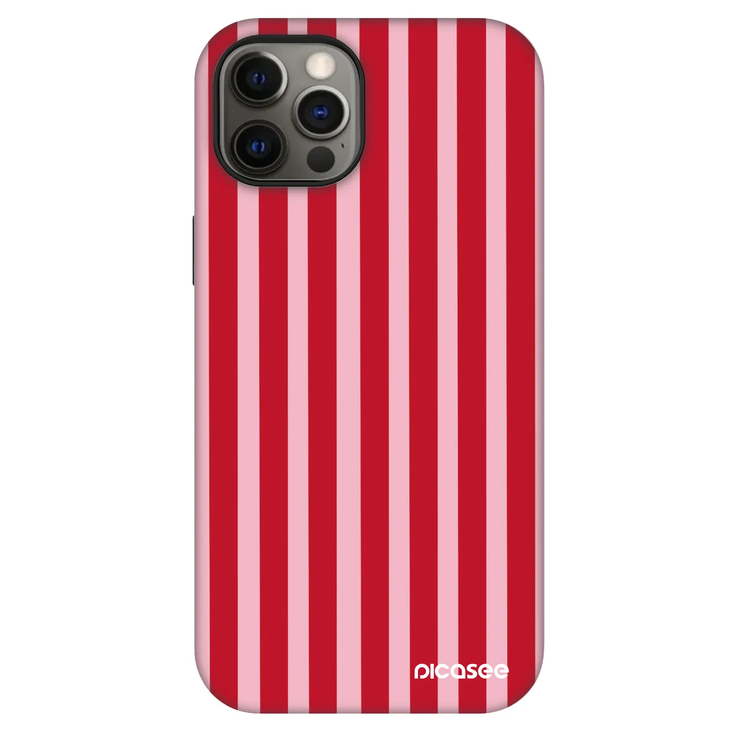 Picasee Fashion Case MagSafe pentru Apple iPhone 12 - Lines red