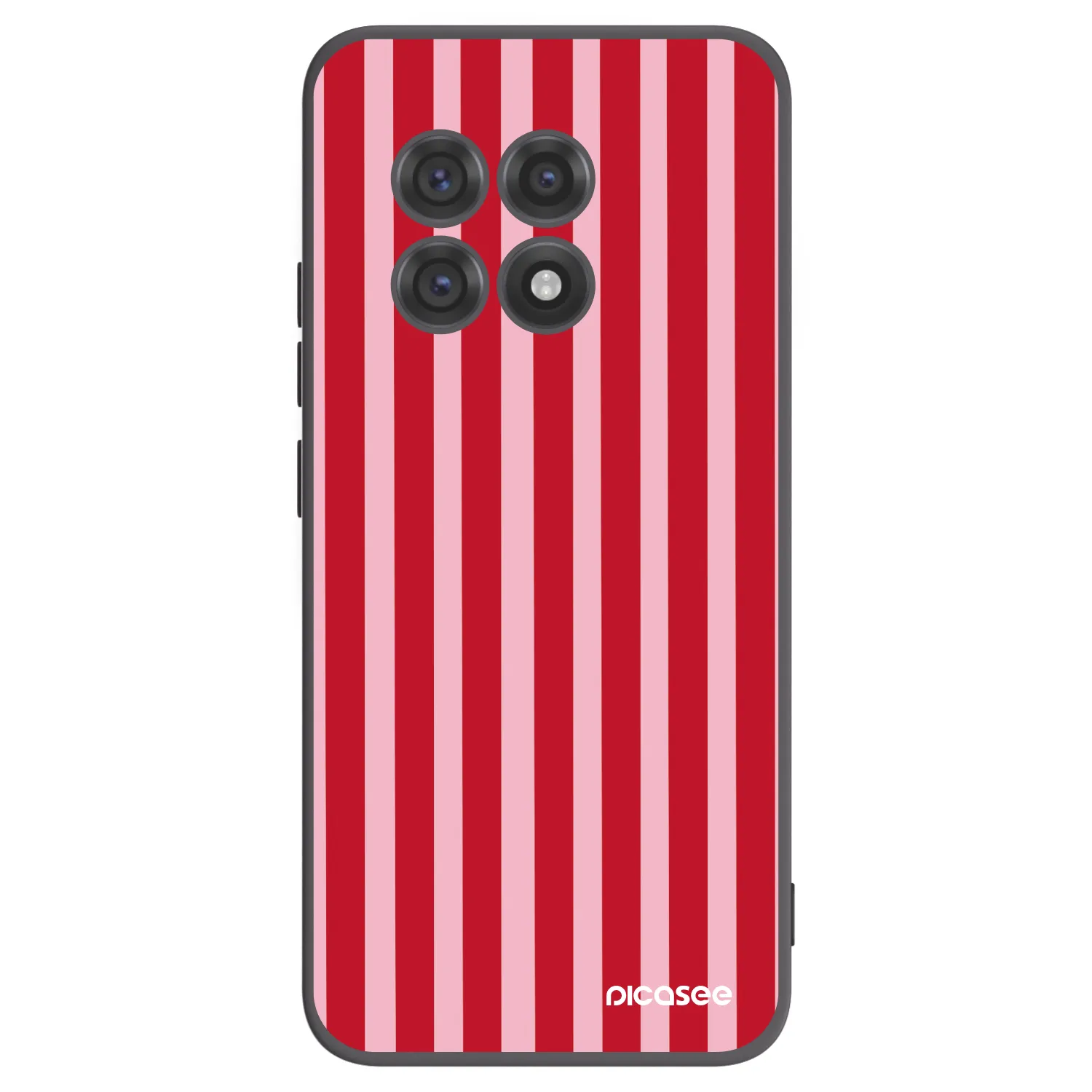 Picasee husă neagră din silicon pentru OnePlus 13R 5G - Lines red