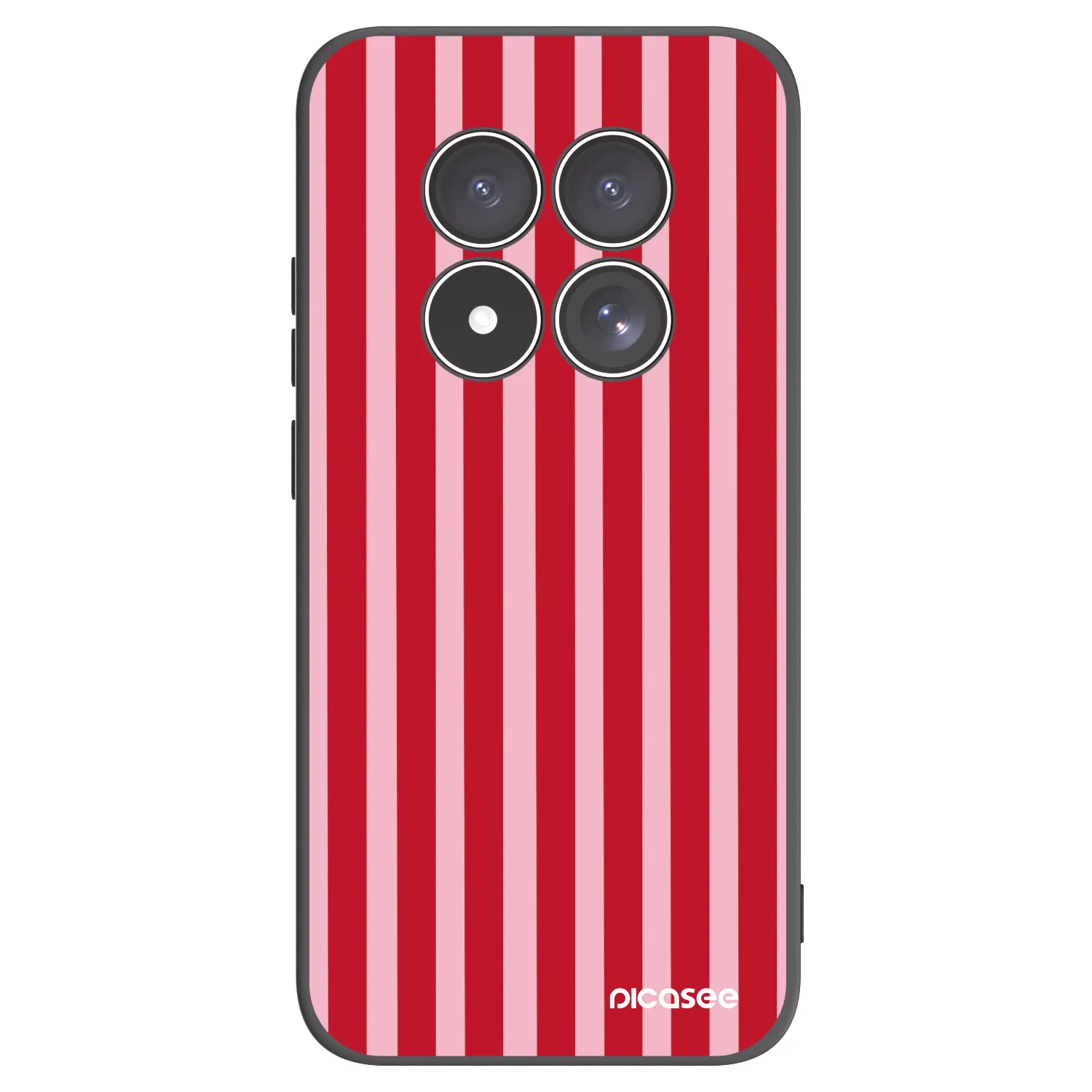 Picasee husă neagră din silicon pentru Xiaomi Redmi Note 15 Pro 4G - Lines red