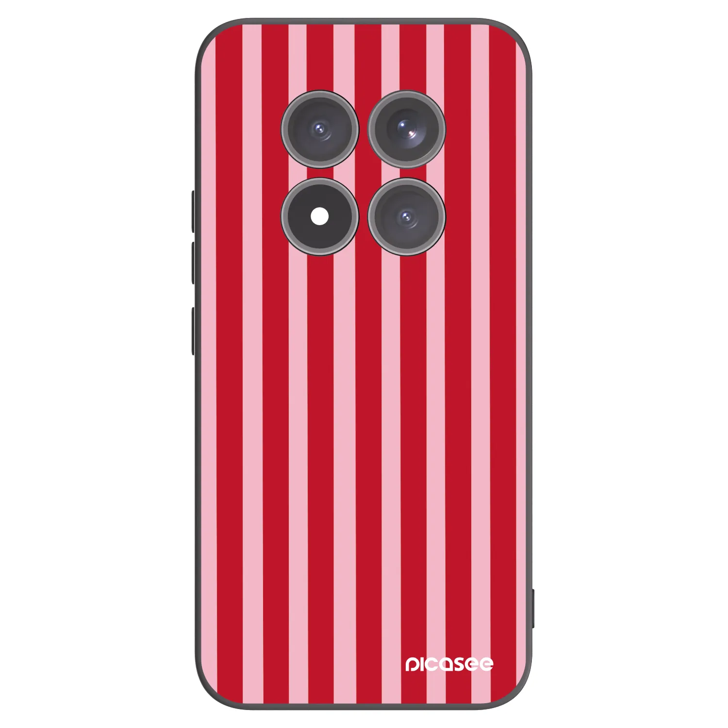 Picasee husă neagră din silicon pentru Xiaomi Redmi Note 15 Pro+ - Lines red