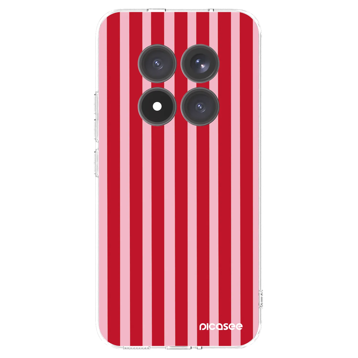 Picasee husă transparentă din silicon pentru Xiaomi Redmi Note 15 Pro+ - Lines red