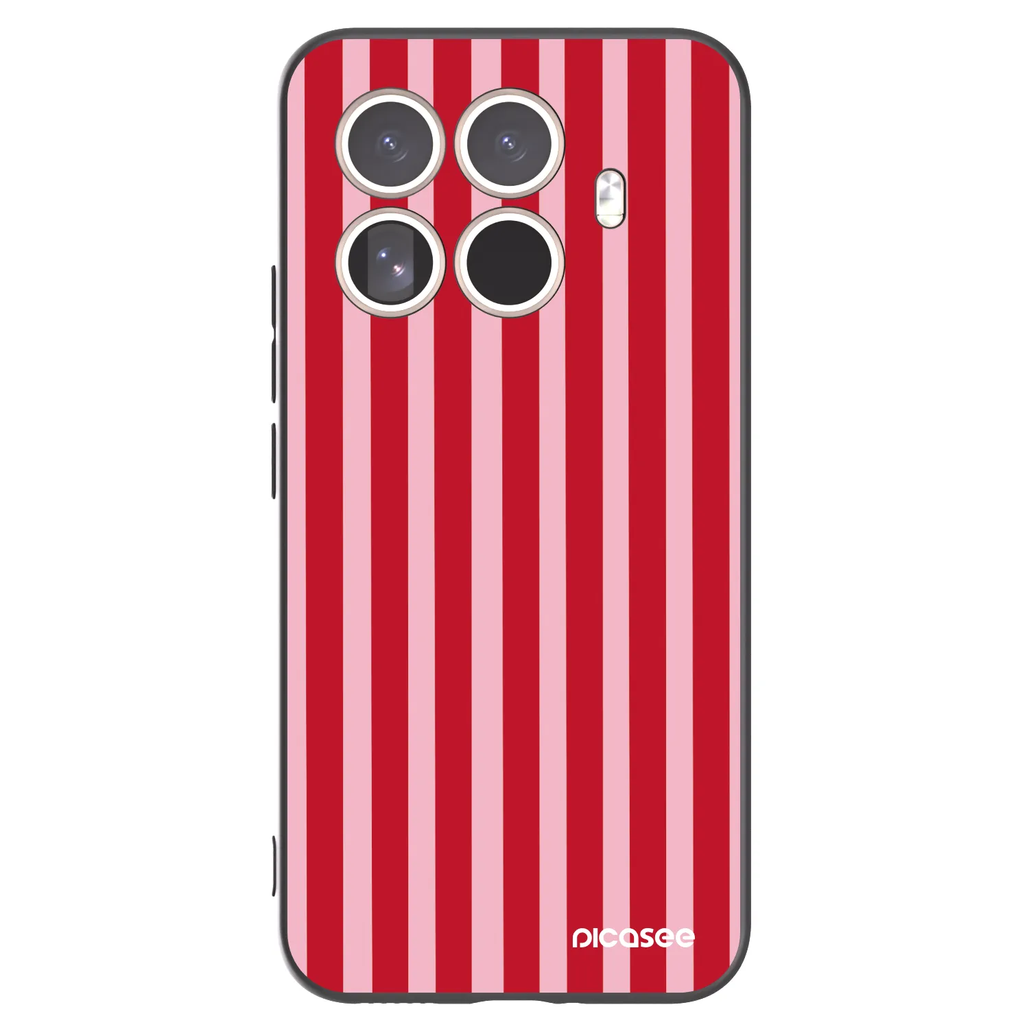 Picasee husă neagră din silicon pentru Xiaomi 15T Pro - Lines red