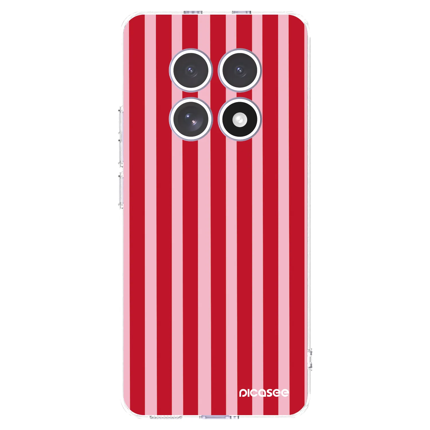 Picasee husă transparentă din silicon pentru Xiaomi Redmi Note 15 4G - Lines red