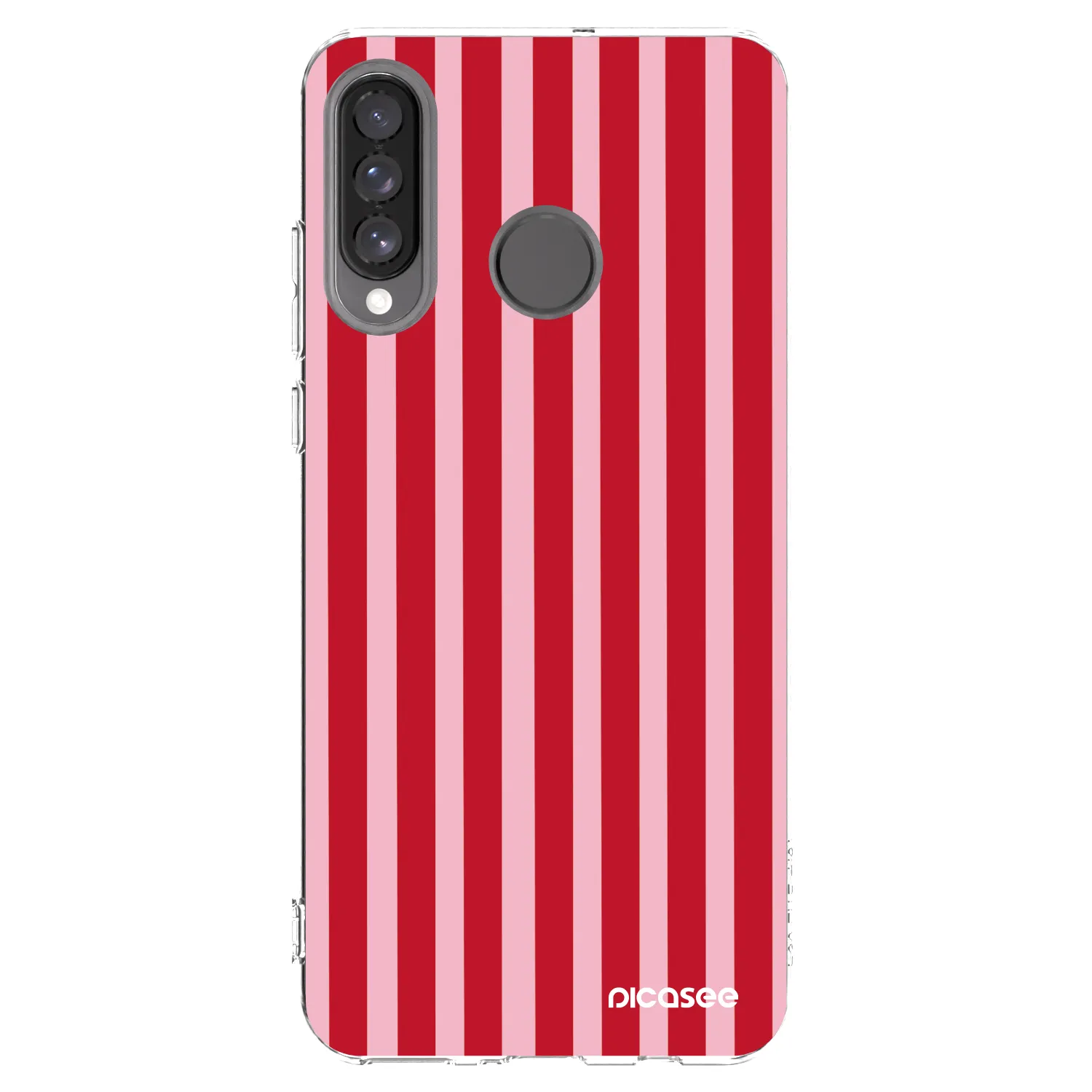 Picasee husă transparentă din silicon pentru Huawei P30 Lite - Lines red