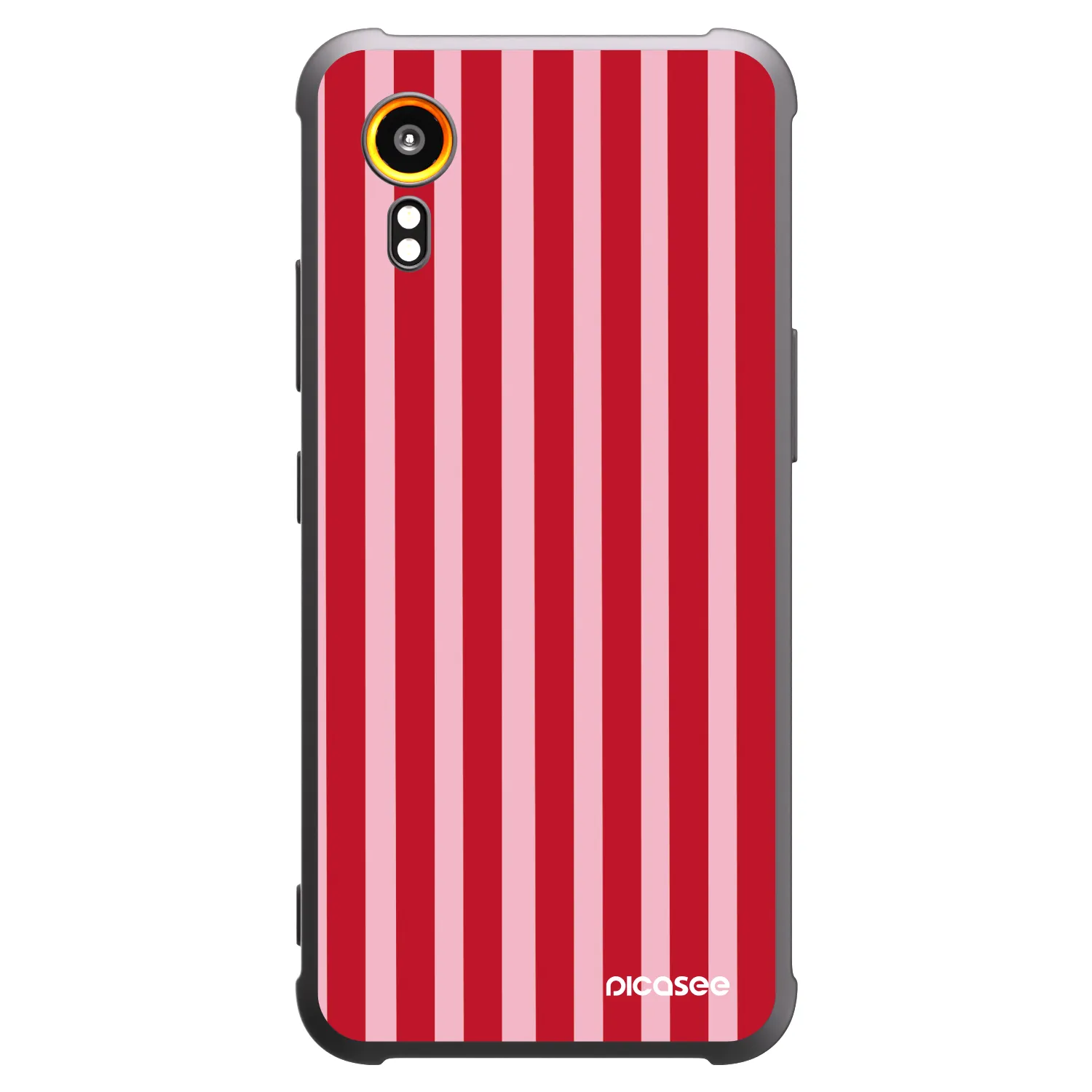 Picasee husă neagră din silicon pentru Samsung Galaxy Xcover 7 - Lines red