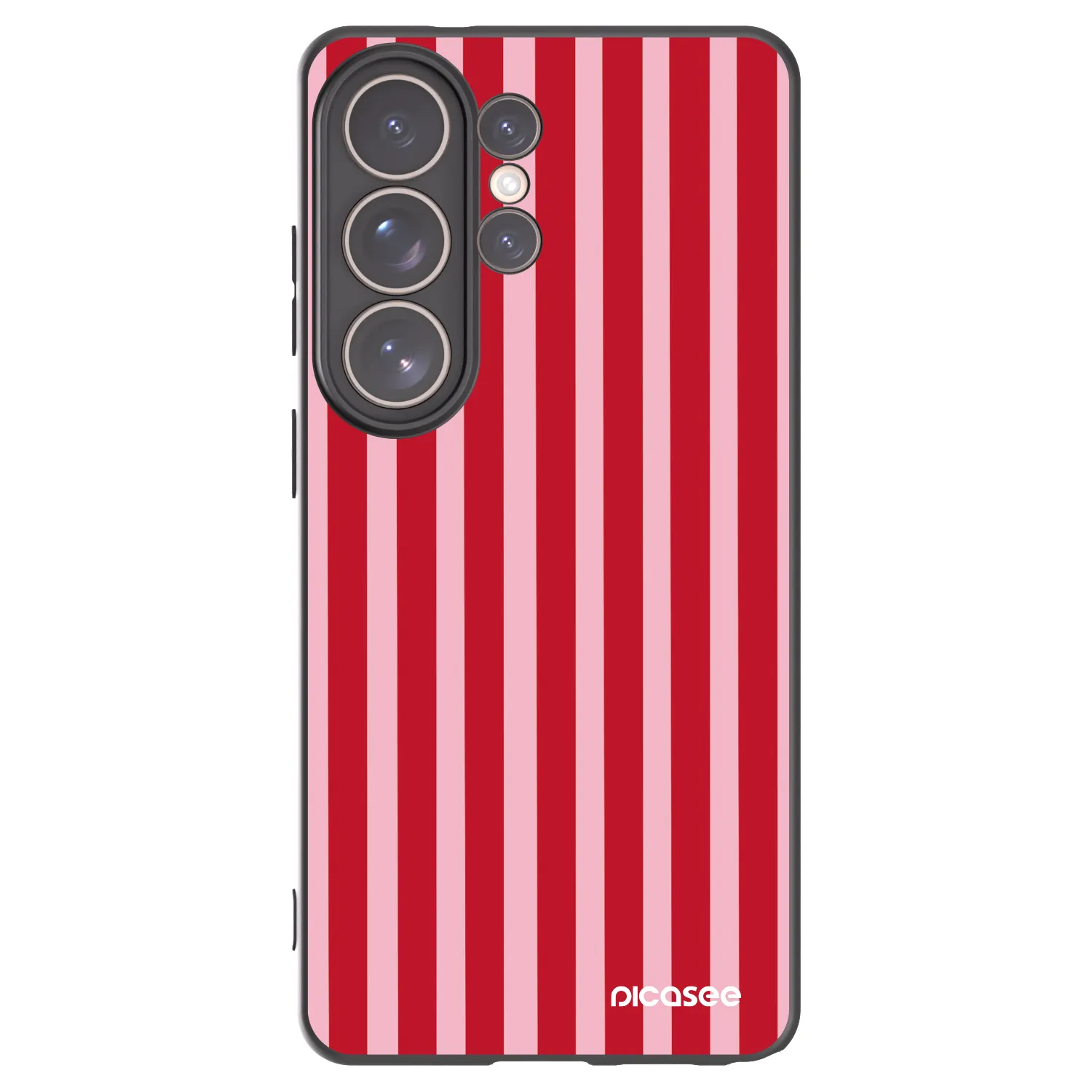 Picasee husă neagră din silicon pentru Samsung Galaxy S26 Ultra - Lines red