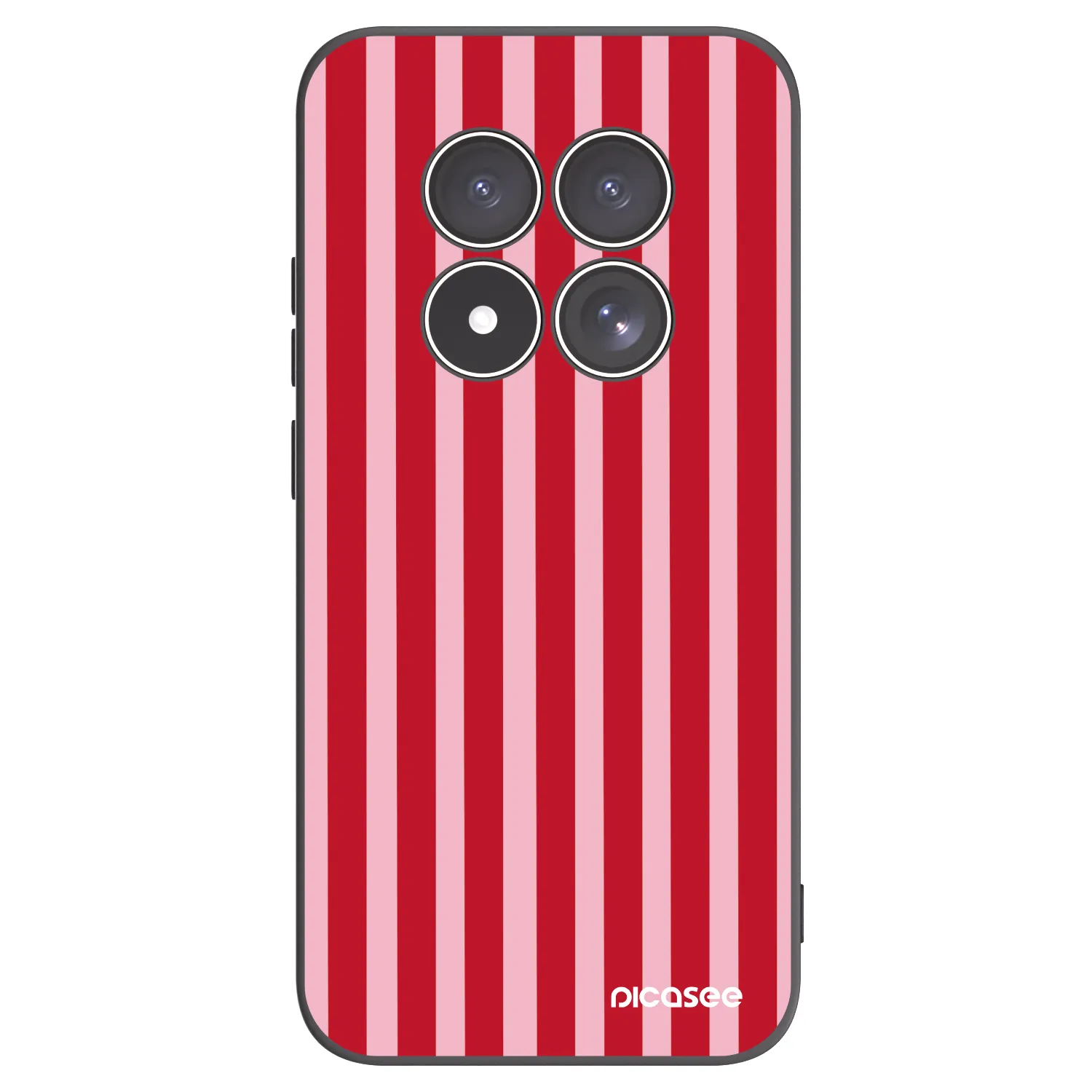 Picasee husă neagră din silicon pentru Xiaomi Redmi Note 15 Pro 5G - Lines red