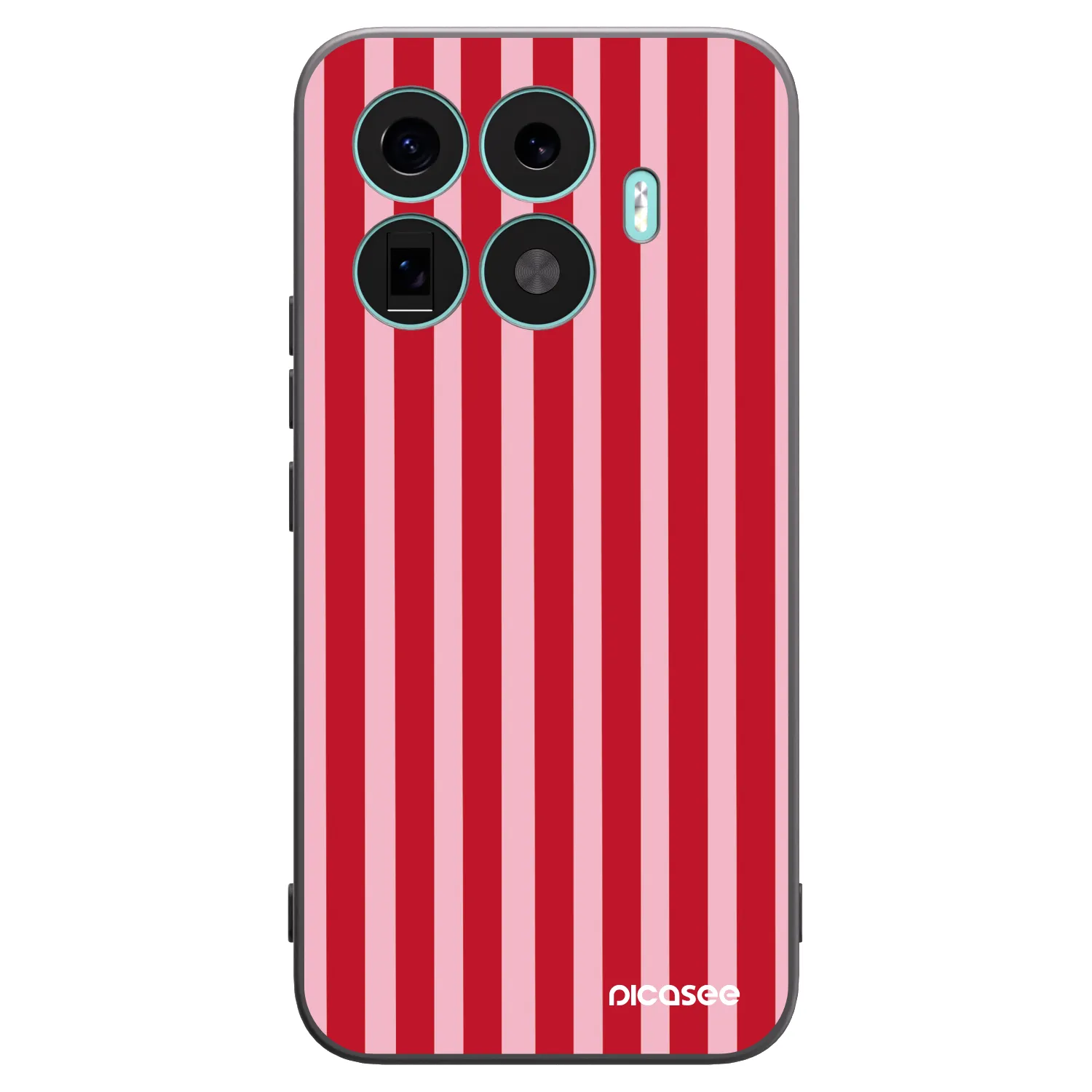 Picasee husă neagră din silicon pentru Xiaomi 17T Pro - Lines red