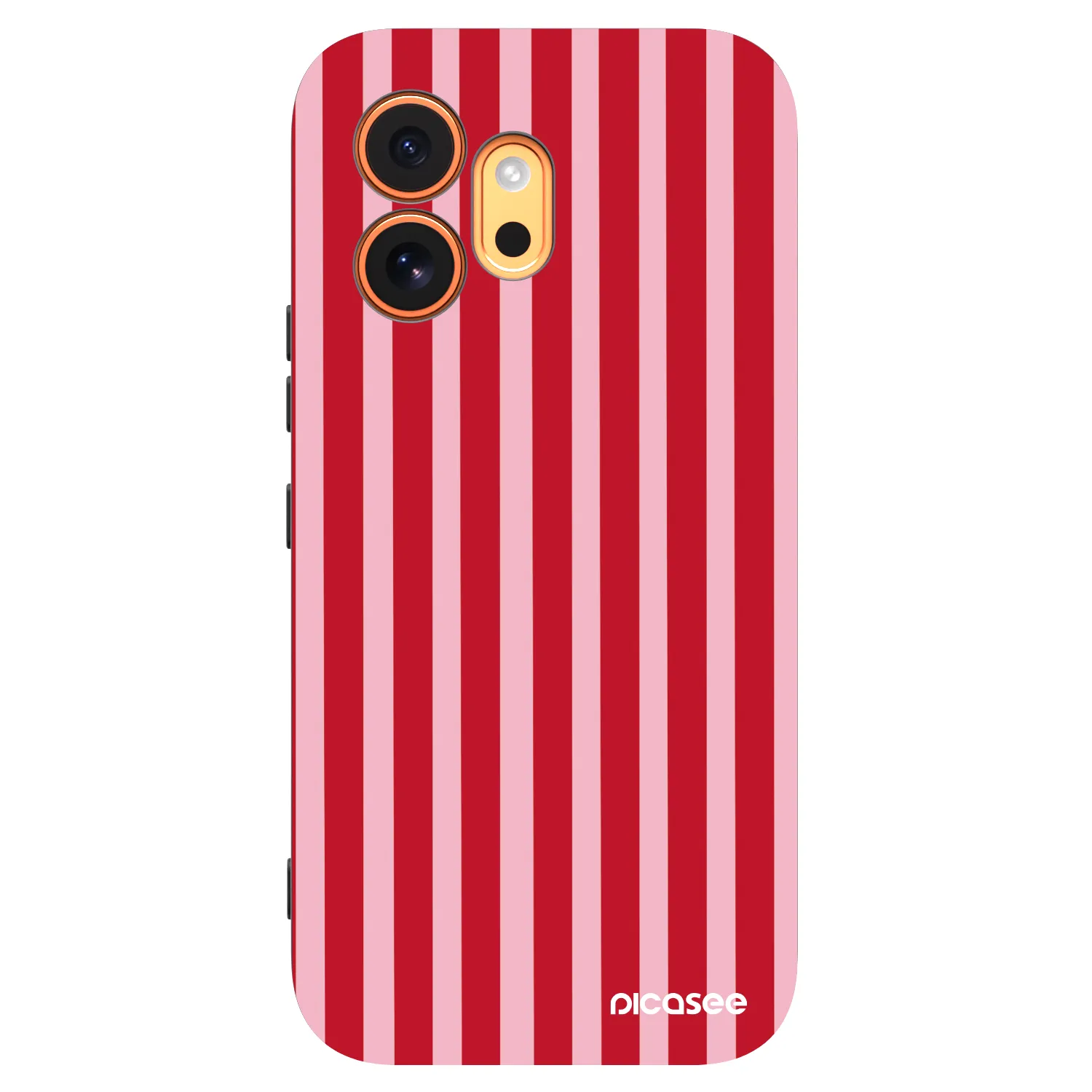 Picasee husă neagră din silicon pentru Honor 600 - Lines red