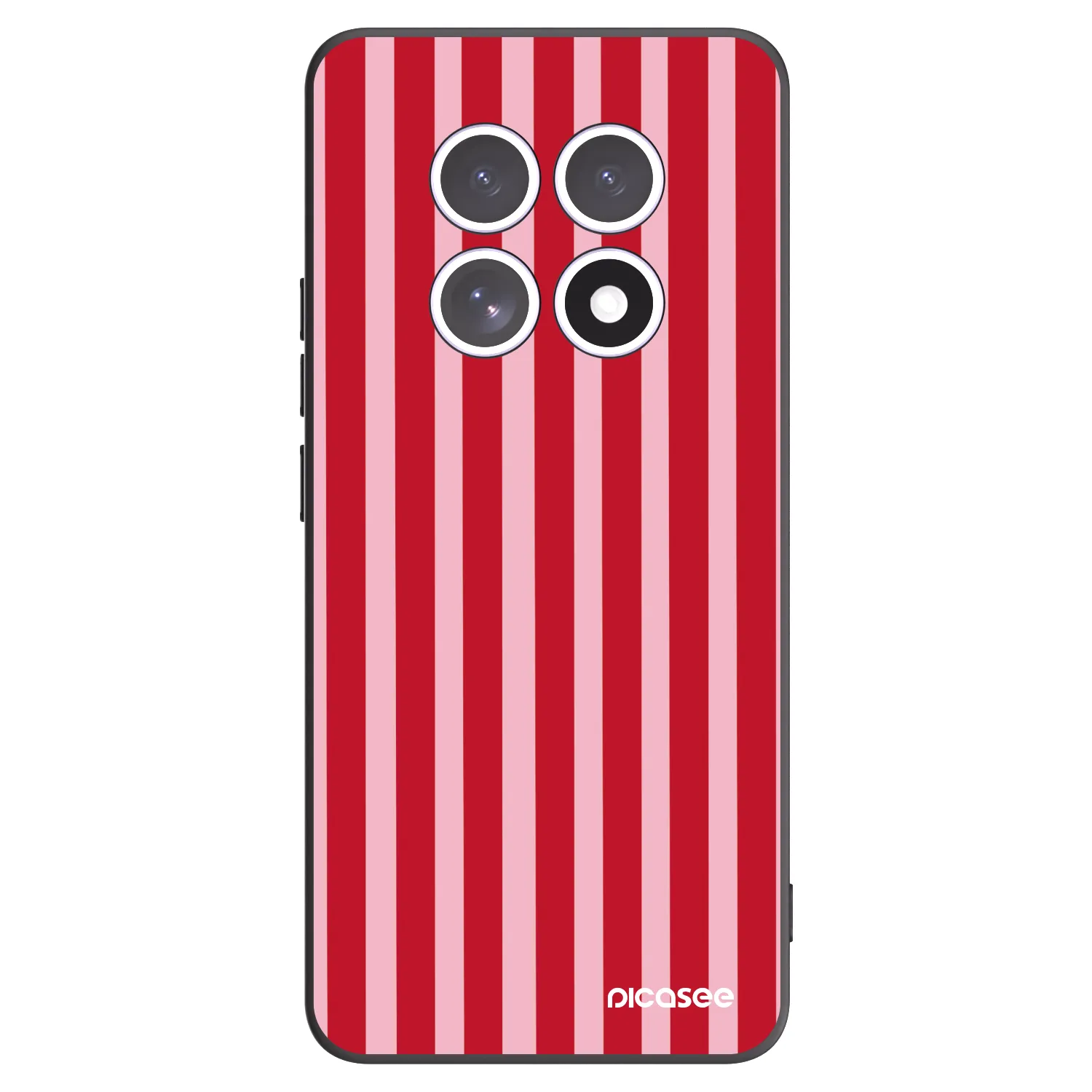 Picasee husă neagră din silicon pentru Xiaomi Redmi Note 15 5G - Lines red