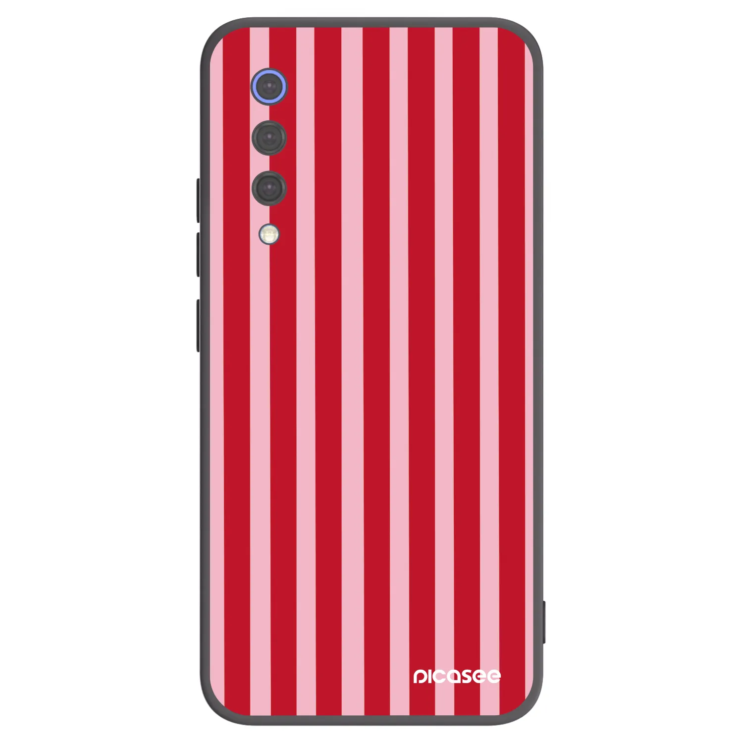 Picasee husă neagră din silicon pentru Xiaomi Mi 9 SE - Lines red