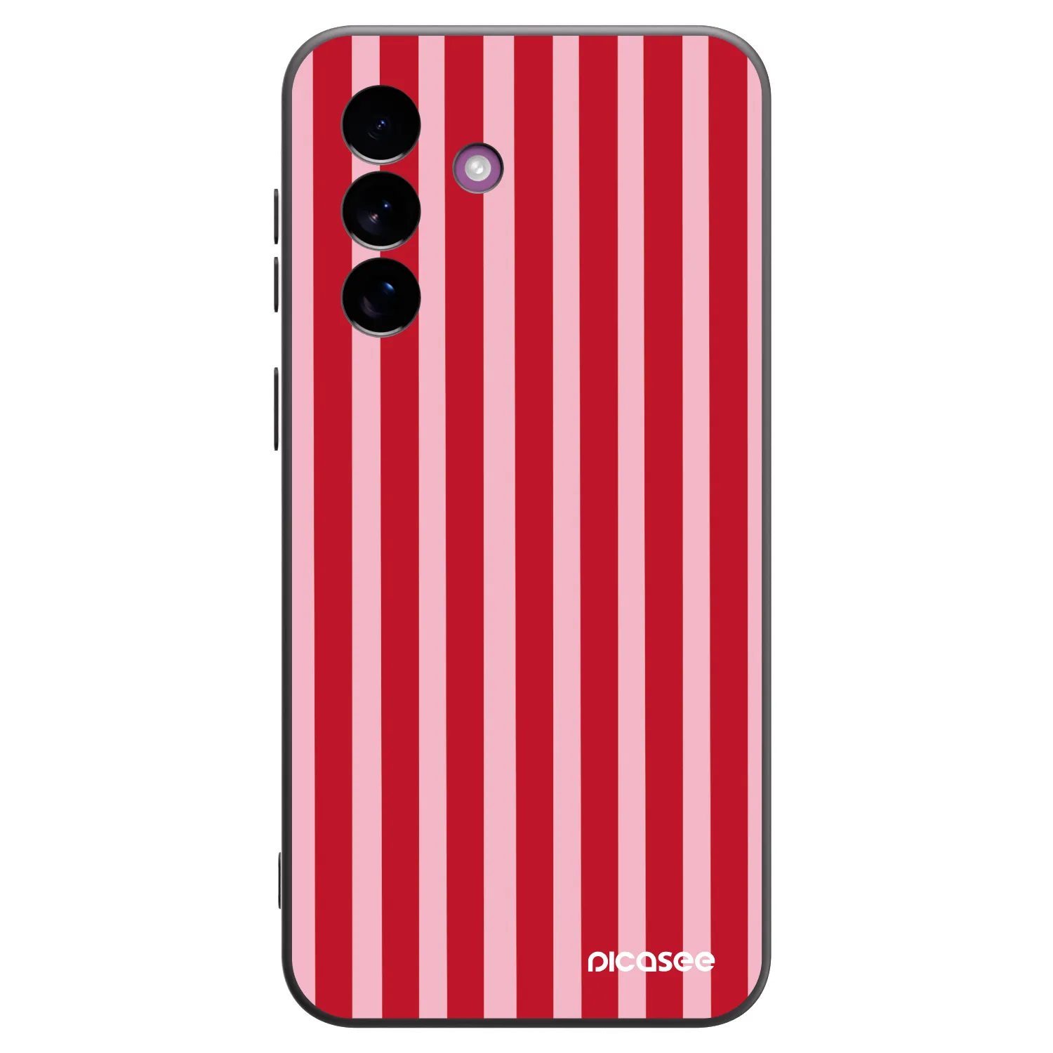 Picasee husă neagră din silicon pentru Samsung Galaxy A37 - Lines red