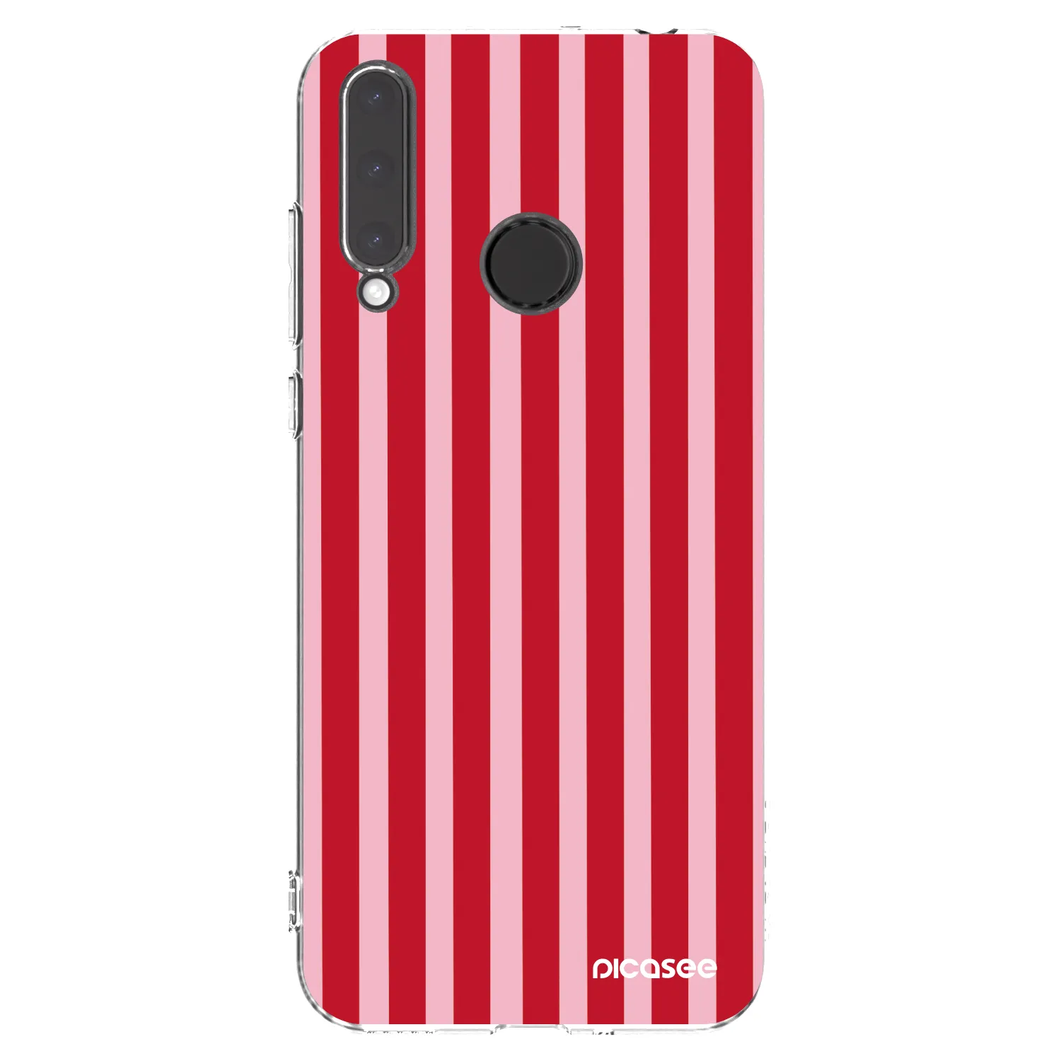 Picasee husă transparentă din silicon pentru Honor 20 Lite - Lines red