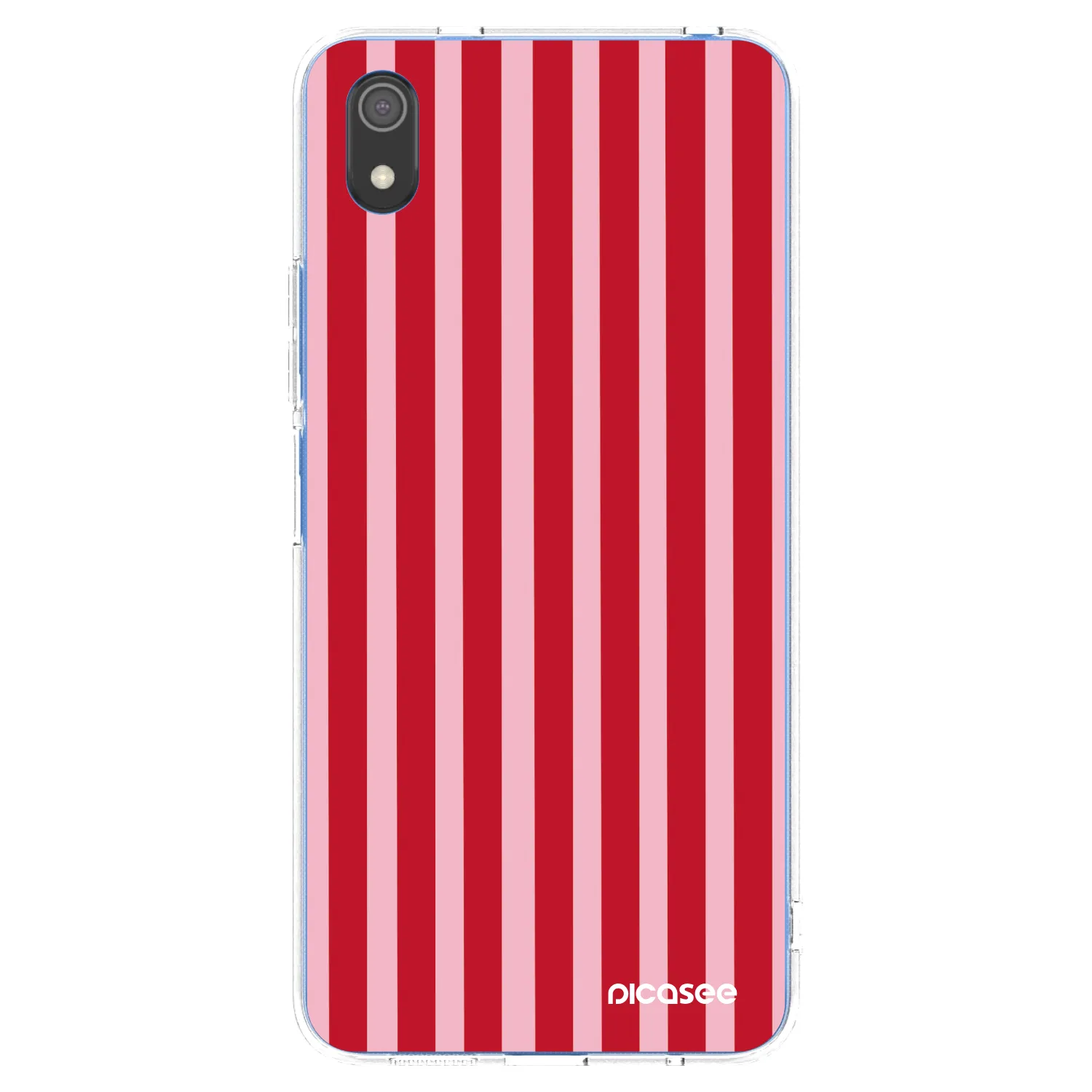 Picasee husă transparentă din silicon pentru Xiaomi Redmi 7A - Lines red
