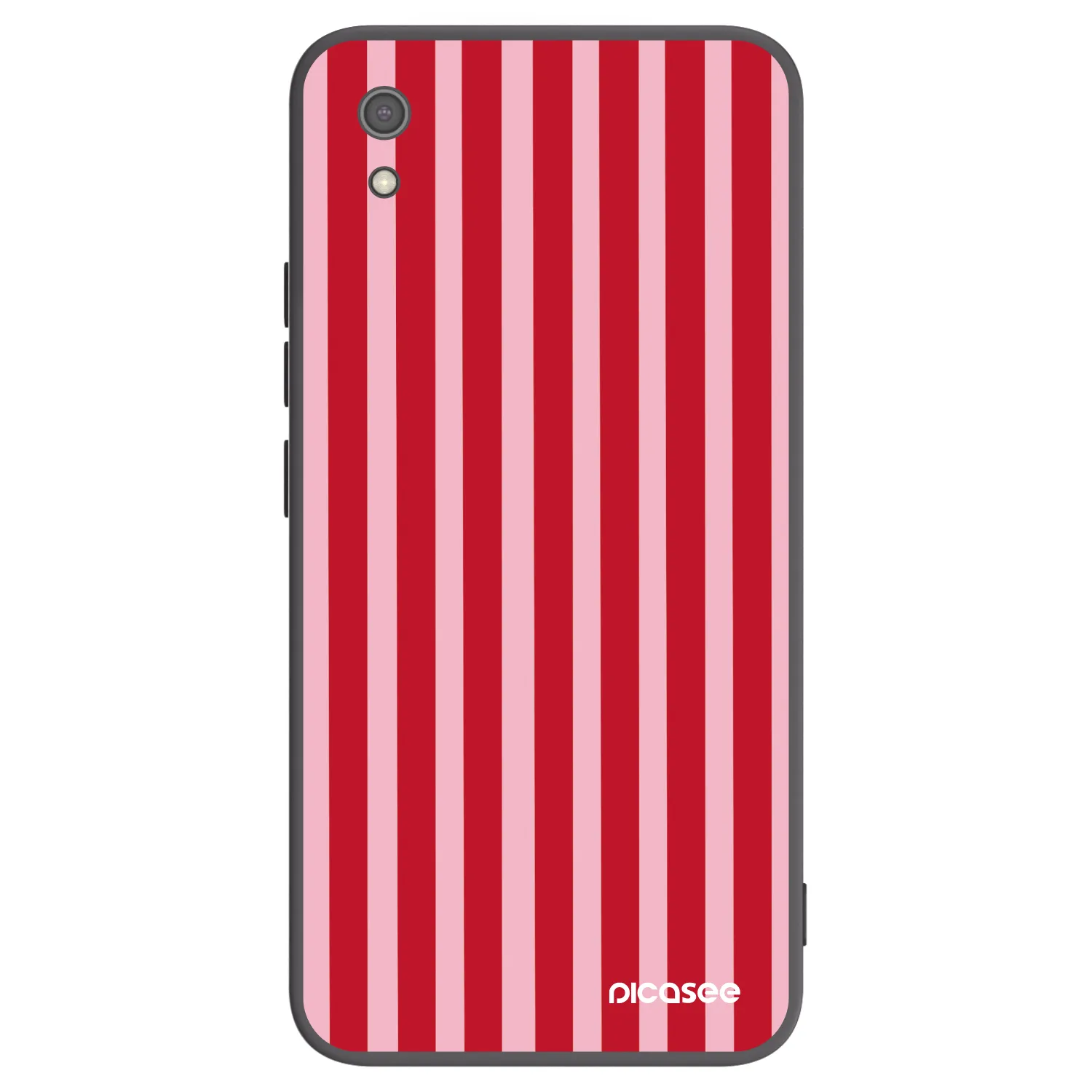 Picasee husă neagră din silicon pentru Xiaomi Redmi 7A - Lines red