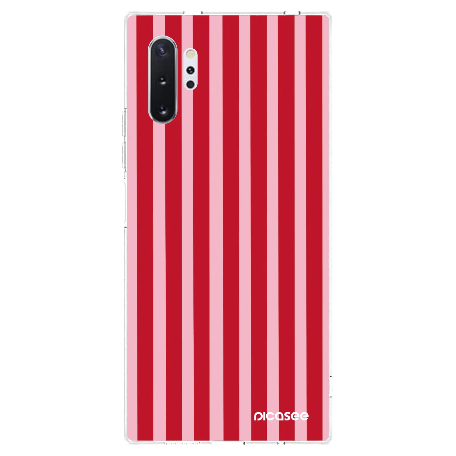 Picasee husă transparentă din silicon pentru Samsung Galaxy Note 10+ N975F - Lines red