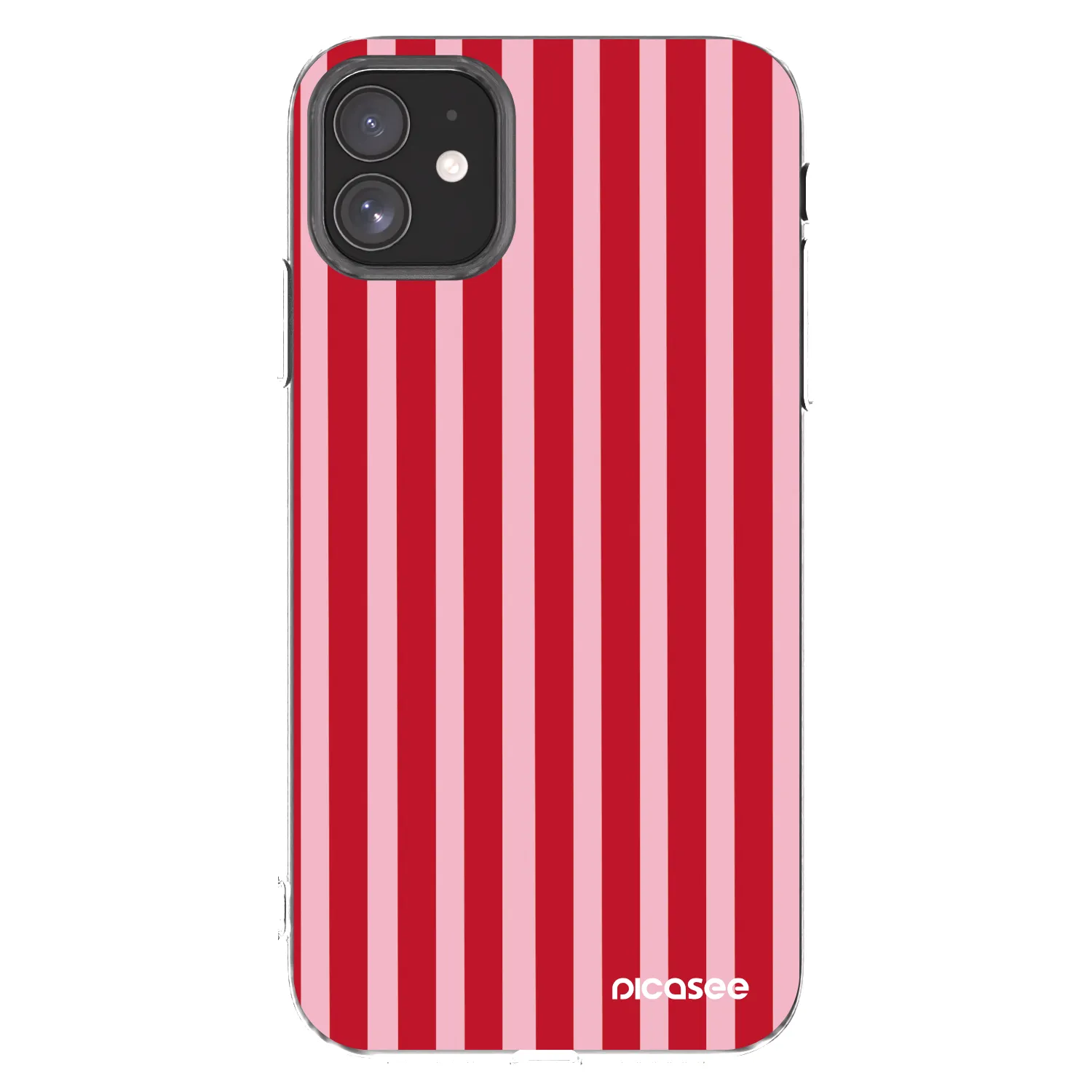 Picasee husă transparentă din silicon pentru Apple iPhone 11 - Lines red