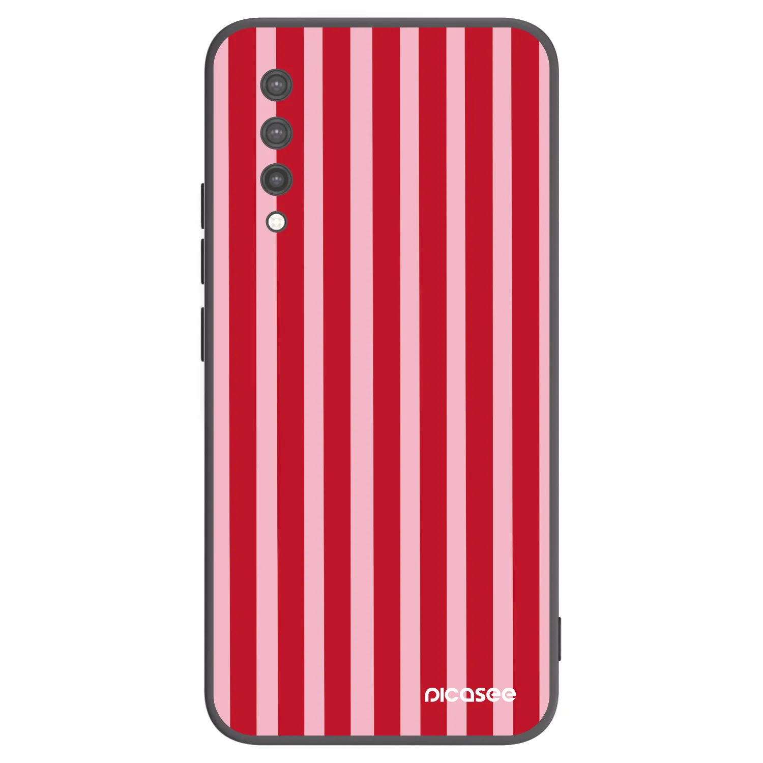 Picasee husă neagră din silicon pentru Xiaomi Mi 9 Lite - Lines red