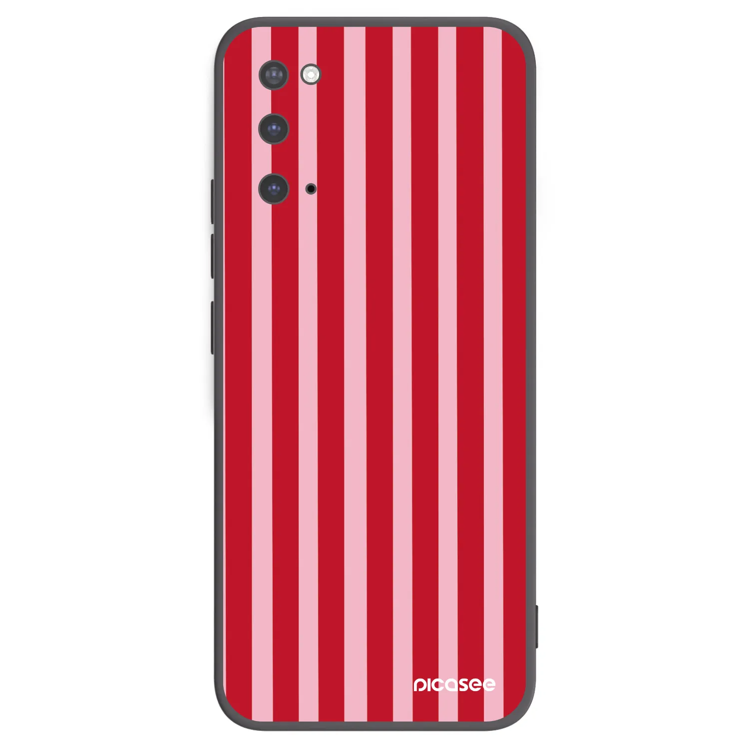 Picasee husă neagră din silicon pentru Samsung Galaxy S20 G980F - Lines red
