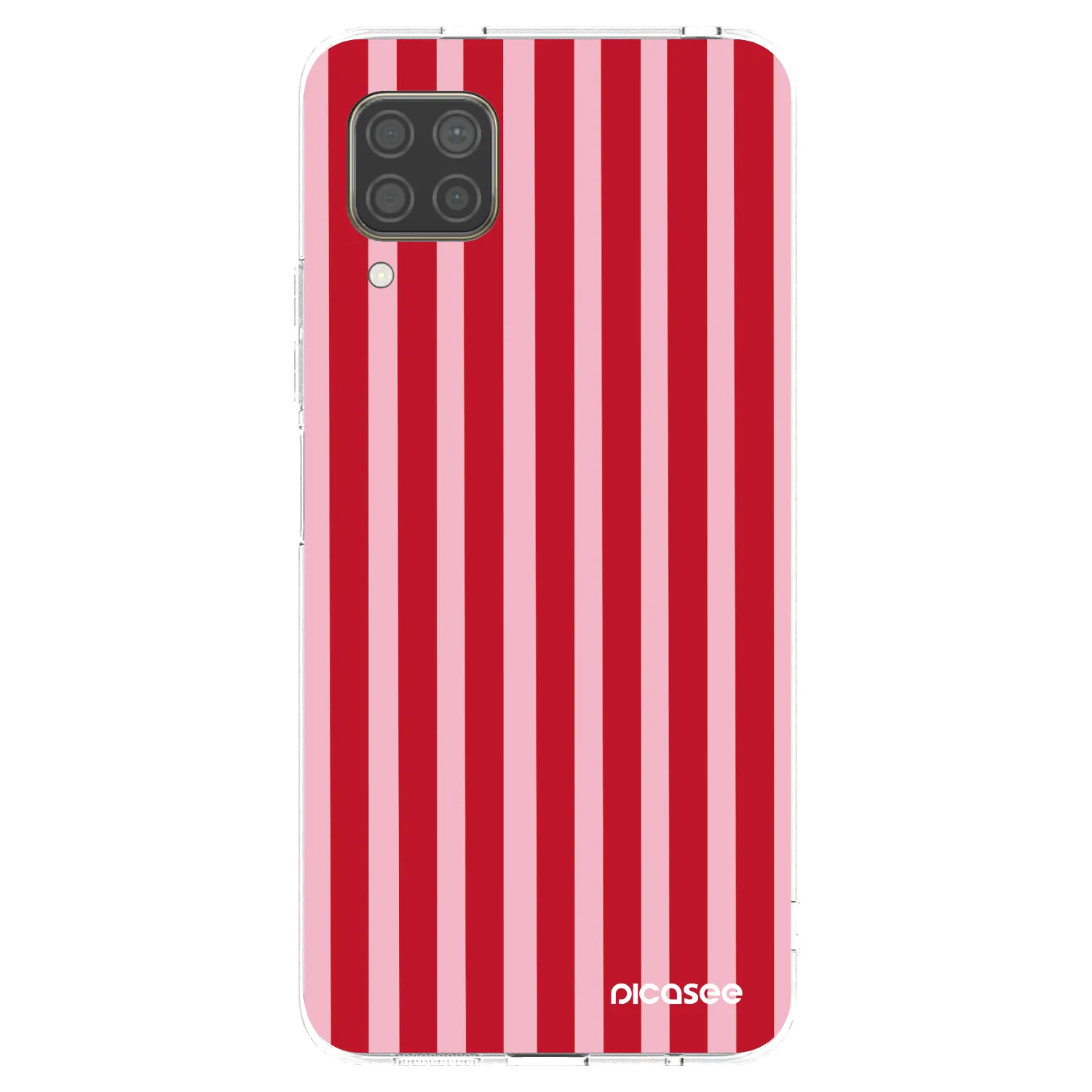Picasee husă transparentă din silicon pentru Huawei P40 Lite - Lines red