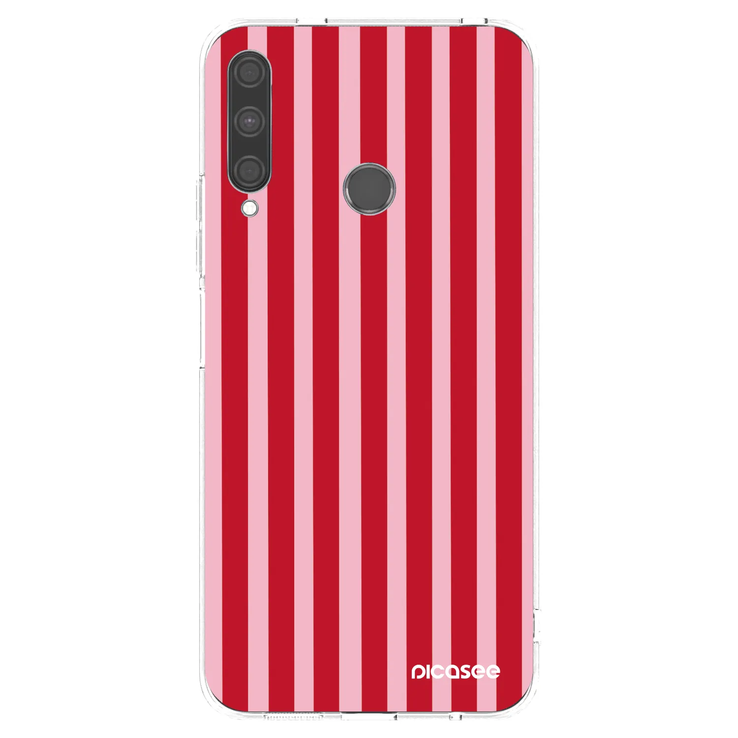 Picasee husă transparentă din silicon pentru Huawei P40 Lite E - Lines red