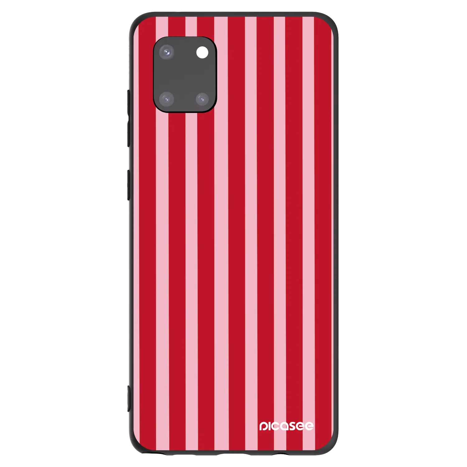 Picasee husă neagră din silicon pentru Samsung Galaxy Note 10 Lite N770F - Lines red