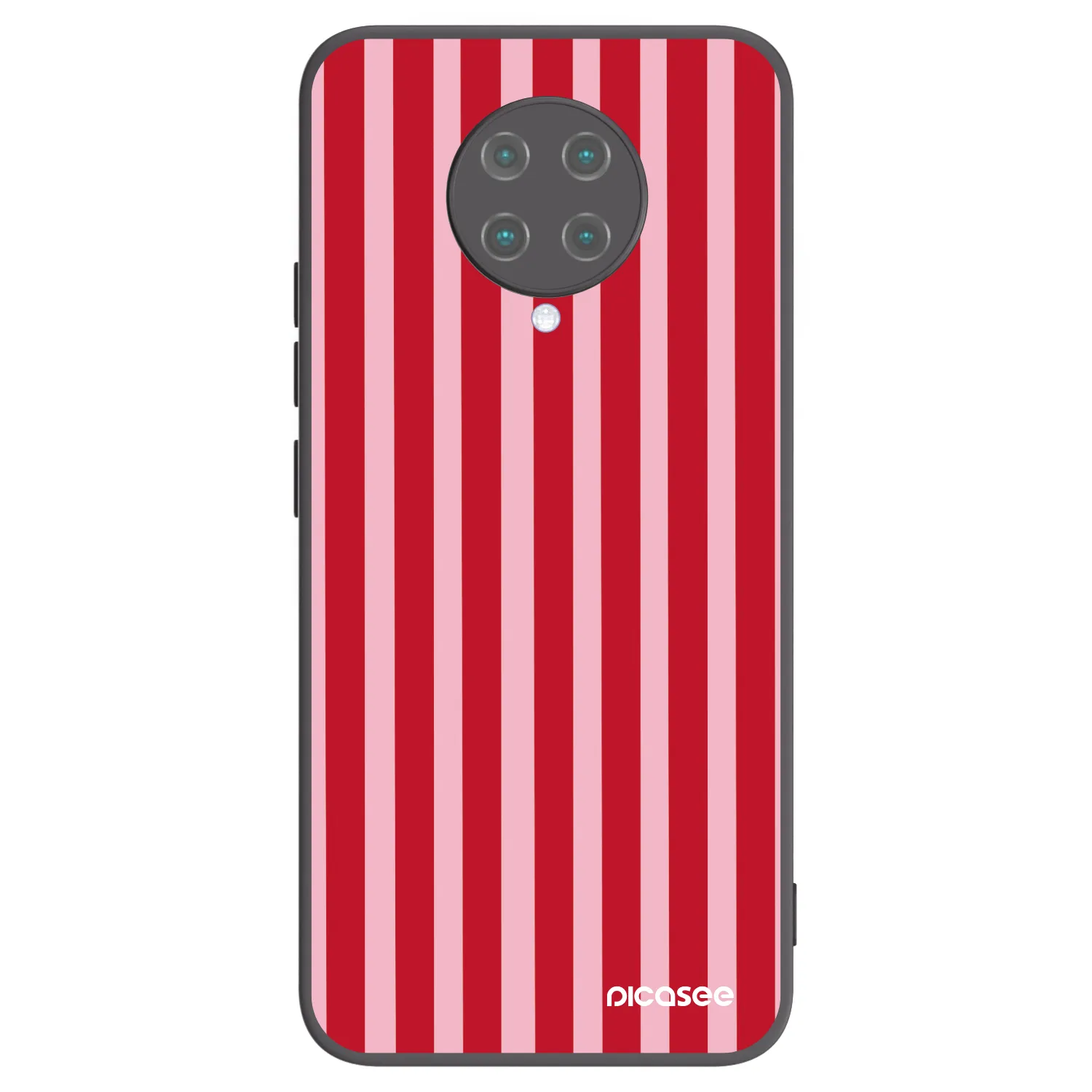 Picasee husă neagră din silicon pentru Xiaomi Poco F2 Pro - Lines red
