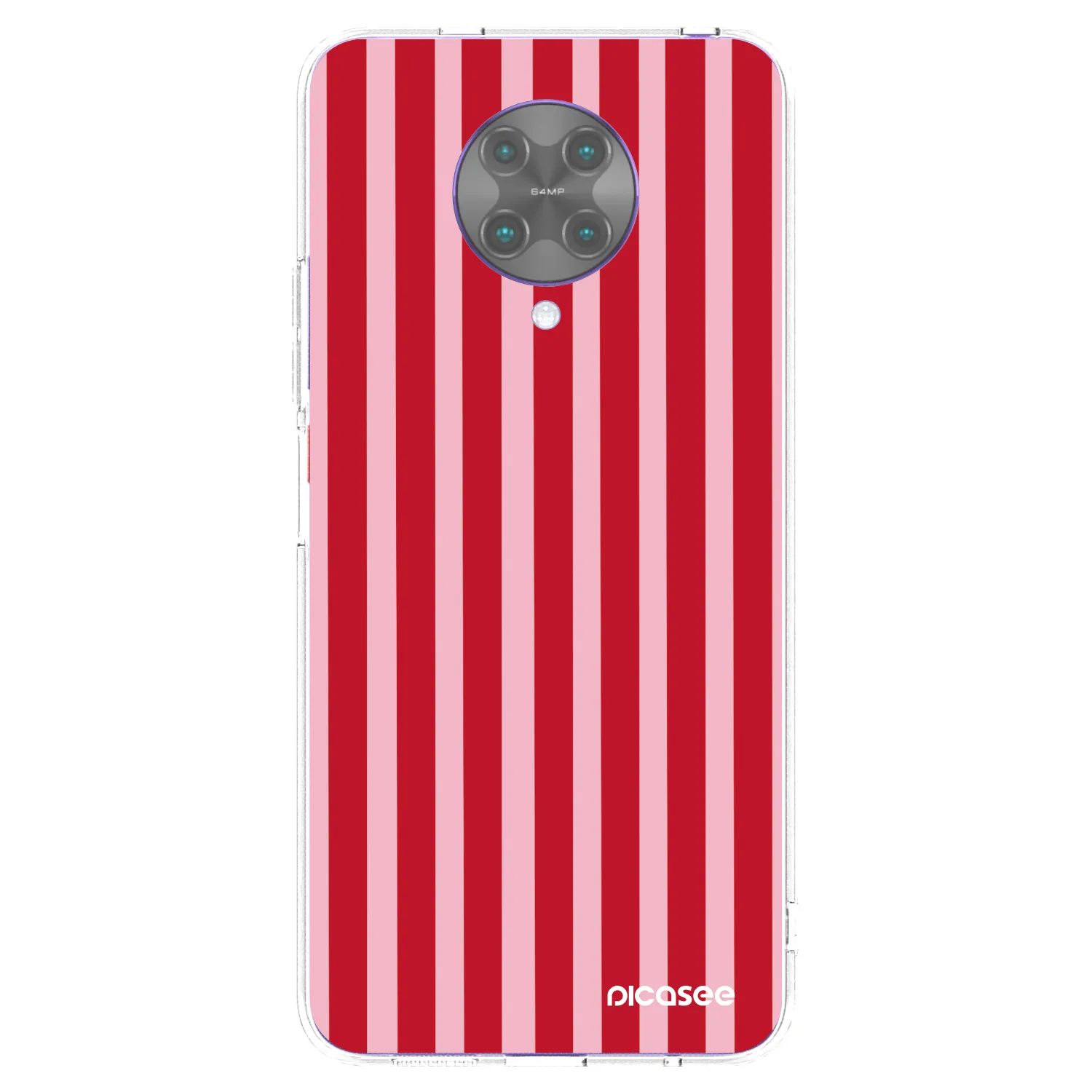 Picasee husă transparentă din silicon pentru Xiaomi Poco F2 Pro - Lines red