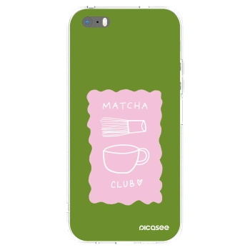 Picasee husă transparentă din silicon pentru Apple iPhone 5/5S/SE - Matcha club