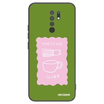 Picasee husă neagră din silicon pentru Xiaomi Redmi 9 - Matcha club