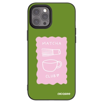 Picasee husă neagră din silicon pentru Apple iPhone 12 Pro Max - Matcha club