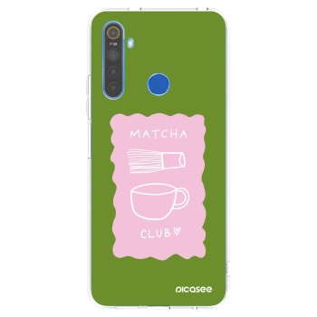 Picasee husă transparentă din silicon pentru Realme 5 - Matcha club