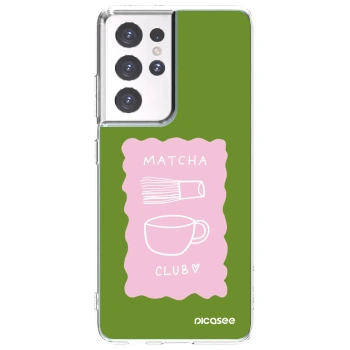Picasee husă transparentă din silicon pentru Samsung Galaxy S21 Ultra 5G G998B - Matcha club