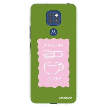 Picasee husă transparentă din silicon pentru Motorola Moto G9 Play - Matcha club