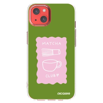 Picasee husă transparentă din silicon pentru Apple iPhone 13 - Matcha club