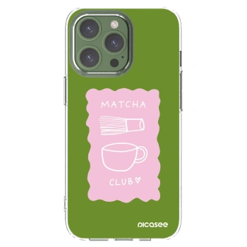 Picasee husă transparentă din silicon pentru Apple iPhone 13 Pro - Matcha club