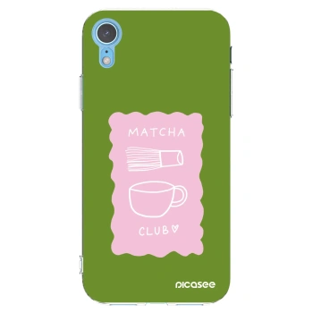 Picasee husă transparentă din silicon pentru Apple iPhone XR - Matcha club