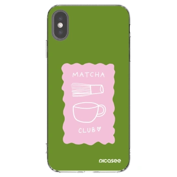 Picasee husă transparentă din silicon pentru Apple iPhone XS Max - Matcha club