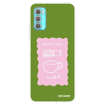 Picasee husă transparentă din silicon pentru Motorola Moto G60 - Matcha club