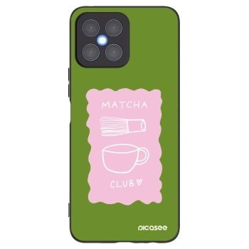 Picasee husă neagră din silicon pentru Honor X8 4G - Matcha club