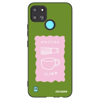 Picasee husă neagră din silicon pentru Realme C21Y - Matcha club