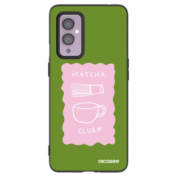 Picasee husă neagră din silicon pentru OnePlus 9 - Matcha club