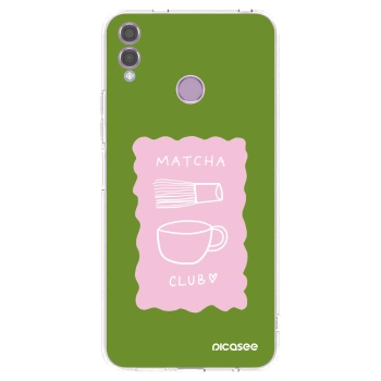 Picasee husă transparentă din silicon pentru Honor 8X - Matcha club