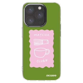 Picasee husă transparentă din silicon pentru Apple iPhone 15 Pro - Matcha club